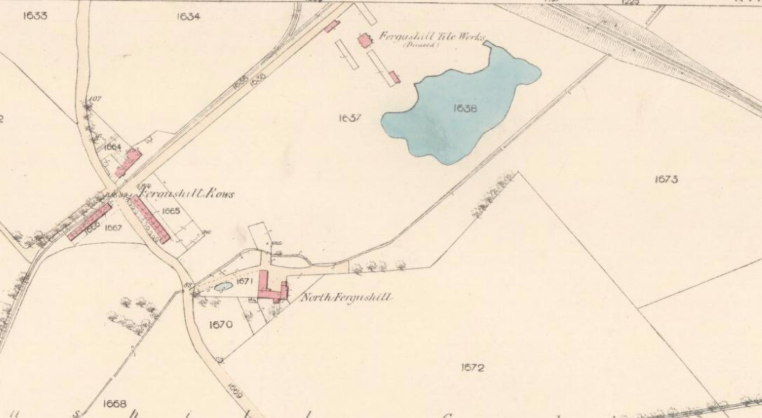 OS Map 1856 Fergushill Tile Works