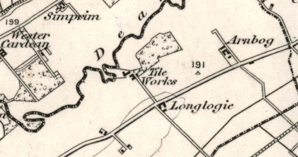 OS Map 1870 - Drumkilbo Tile Works