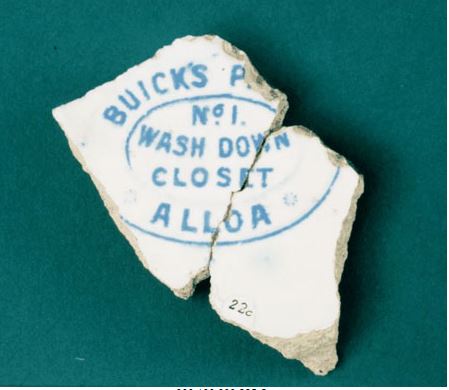 Buick's Patent No 1 Wash Down Closet, Alloa