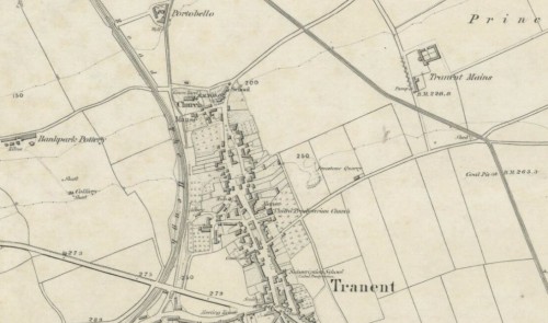 1853 OS Map Bankpark Pottery, Preston Pans