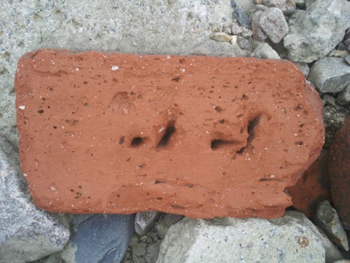 Unidentified bricks Aberdeen with tool impressions