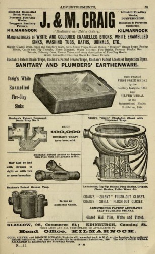 1893 J & M Craig advert