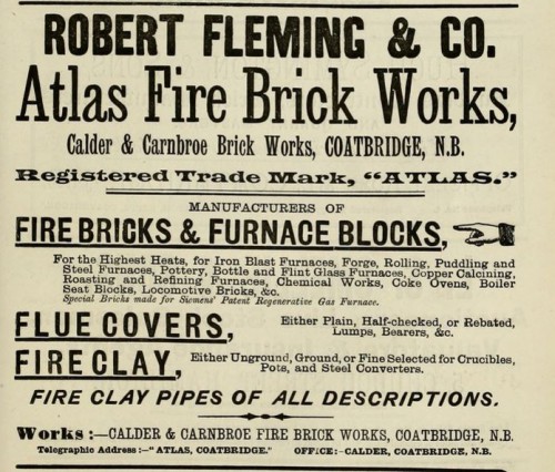 1893 Robert Fleming , Calder & Carnbroe, Coatbridge - Atlas