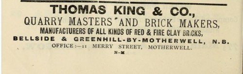 1893 Thomas King & Co Advert