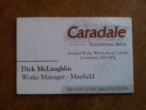 Caradale business card