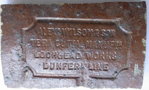 Alexr Wilson & Son Terracotta Manufrs, Lochhead Works, Dunfermline