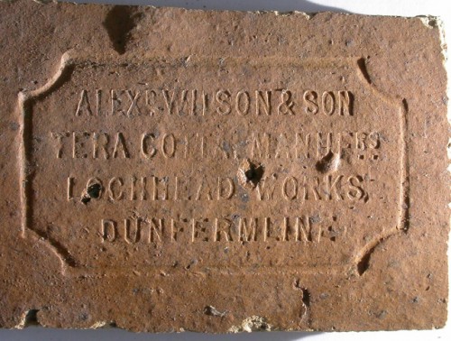 Alexr Wilson & Son Terracotta Manufrs, Lochhead Works, Dunfermline