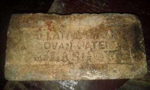 Allan & Mann Govan Patent Glasgow brick found in Sri Lanka