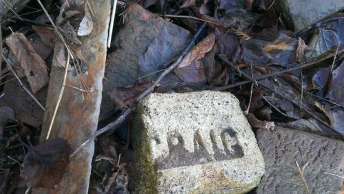 gartcraig Scottish bricks found in Woodstock, New Brunswick, Canada